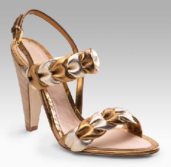bcbg metallic sandals